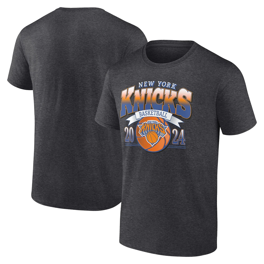 Men's Charcoal New York Knicks Fast Break Finisher T-Shirt