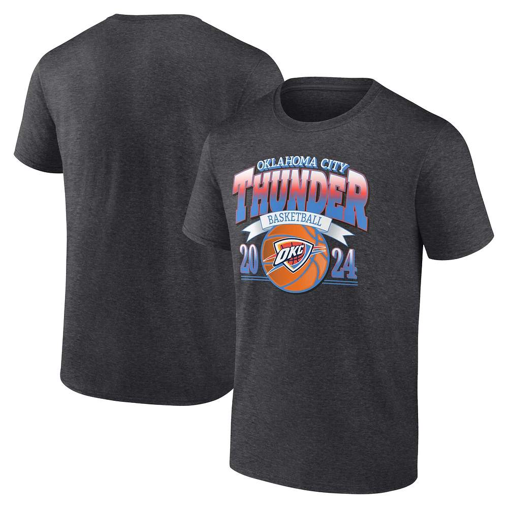 Men's Charcoal Oklahoma City Thunder Fast Break Finisher T-Shirt