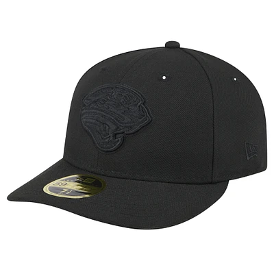 Men's New Era Black Jacksonville Jaguars Throwback Logo Low Profile 59FIFTY Fitted Hat