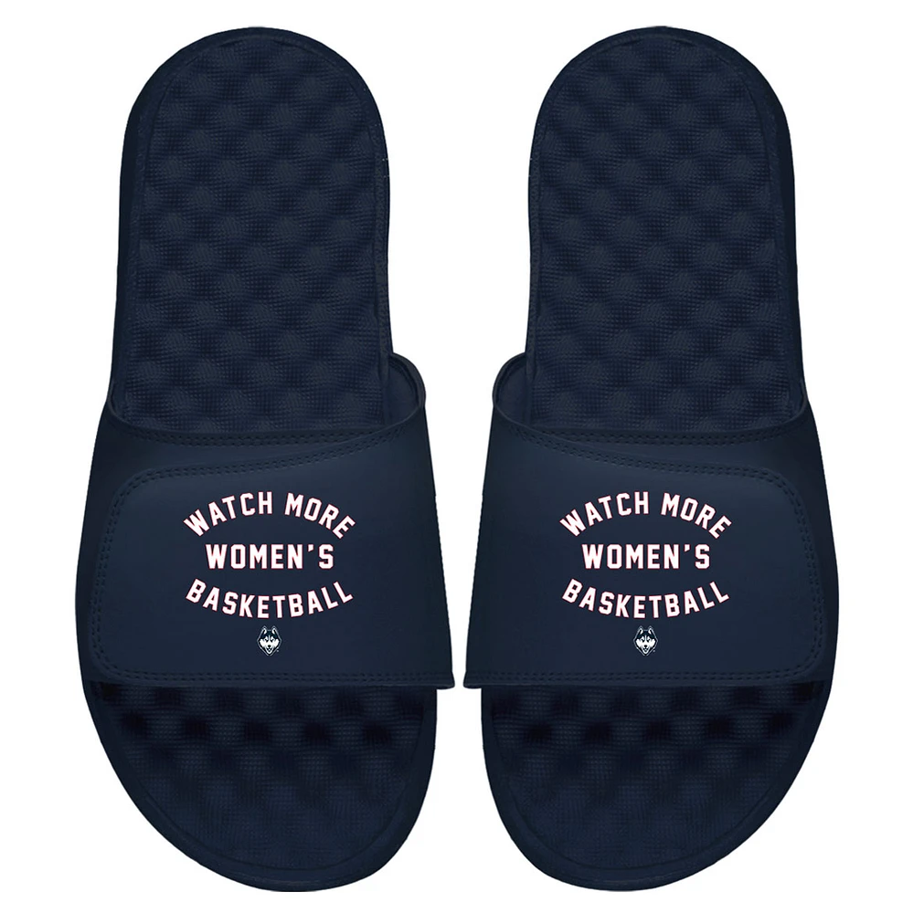 Youth ISlide Navy UConn Huskies Watch More Women's Basketball Slide Sandals