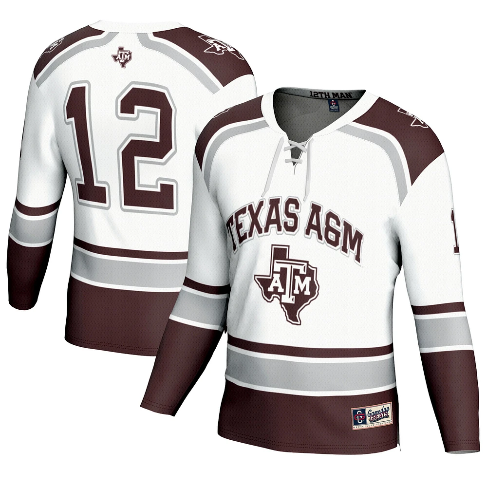 Unisex GameDay Greats #12 Texas A&M Aggies Hockey Fashion Jersey