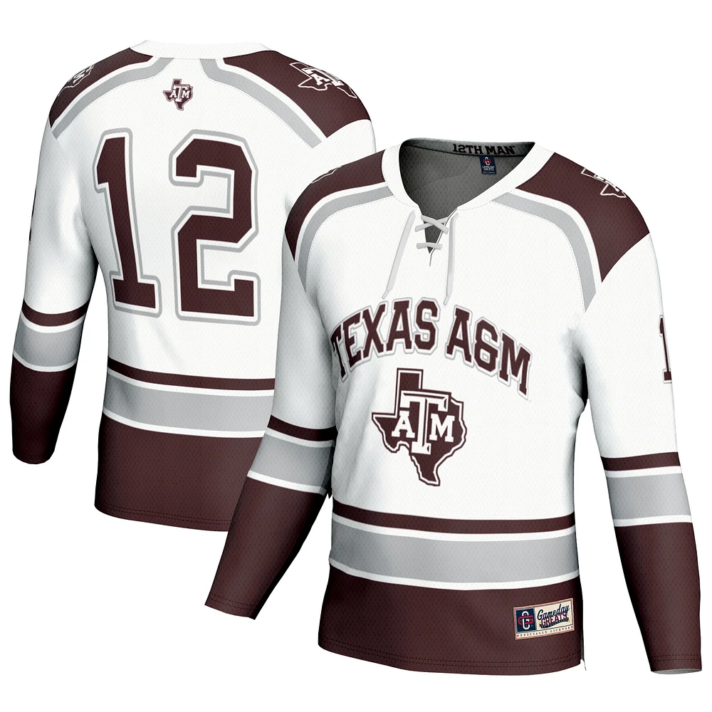 Youth GameDay Greats #12 Texas A&M Aggies Hockey Fashion Jersey