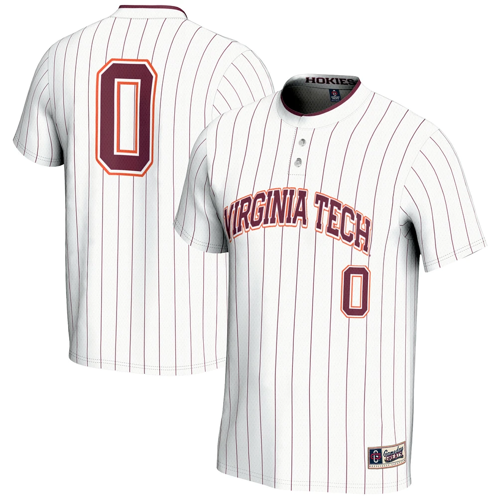 Unisex GameDay Greats #0 White Virginia Tech Hokies Softball Fashion Jersey