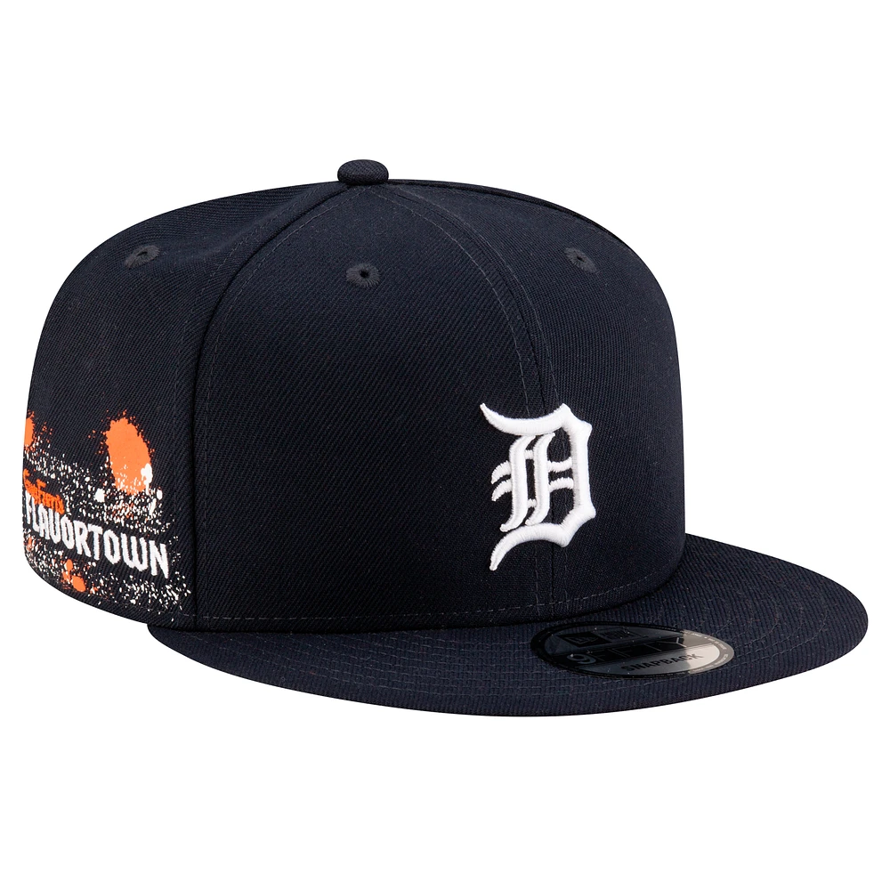 Men's MLB x Guy Fieri’s Flavortown Navy Detroit Tigers 9FIFTY Snapback Hat