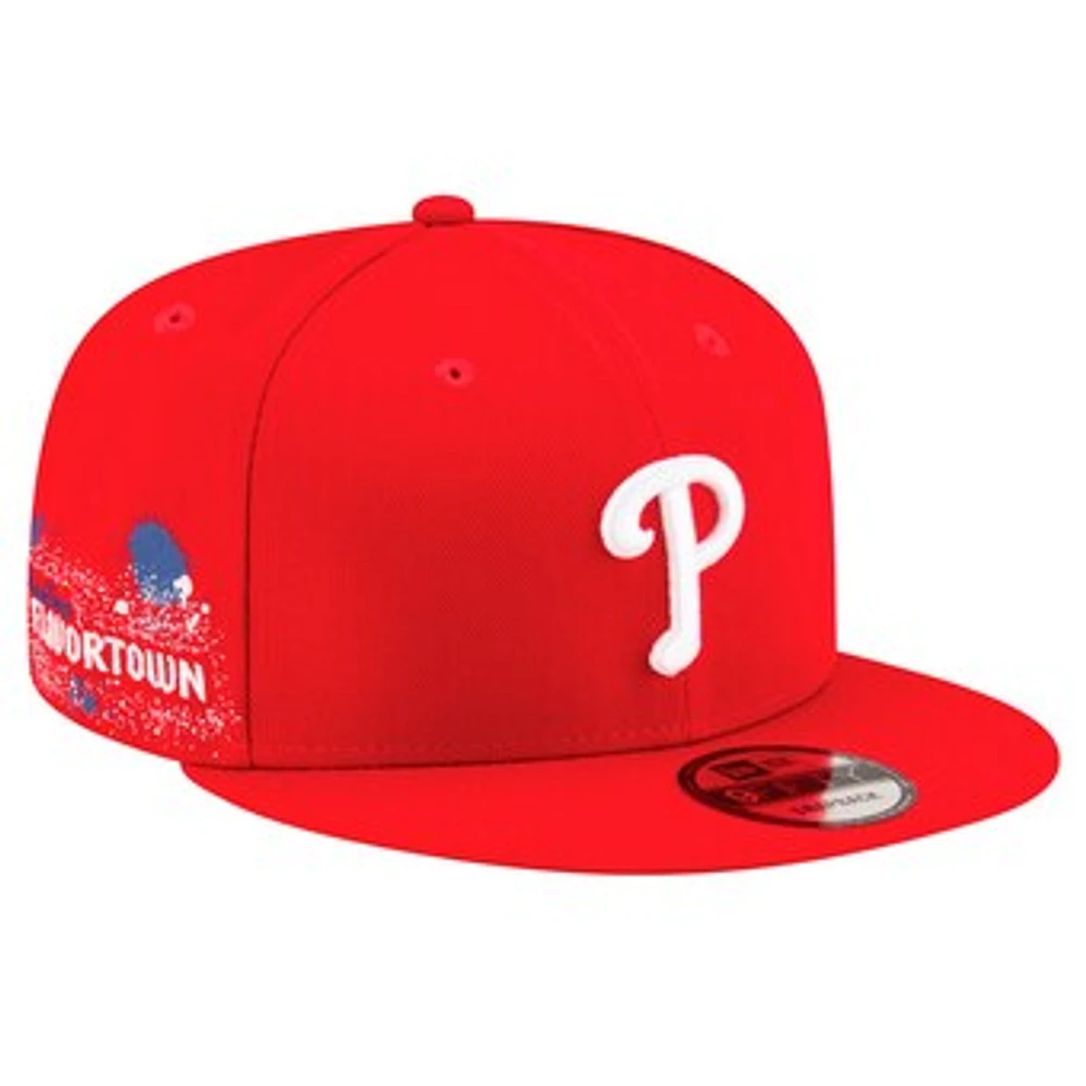 Men's MLB x Guy Fieri’s Flavortown Red Philadelphia Phillies 9FIFTY Snapback Hat