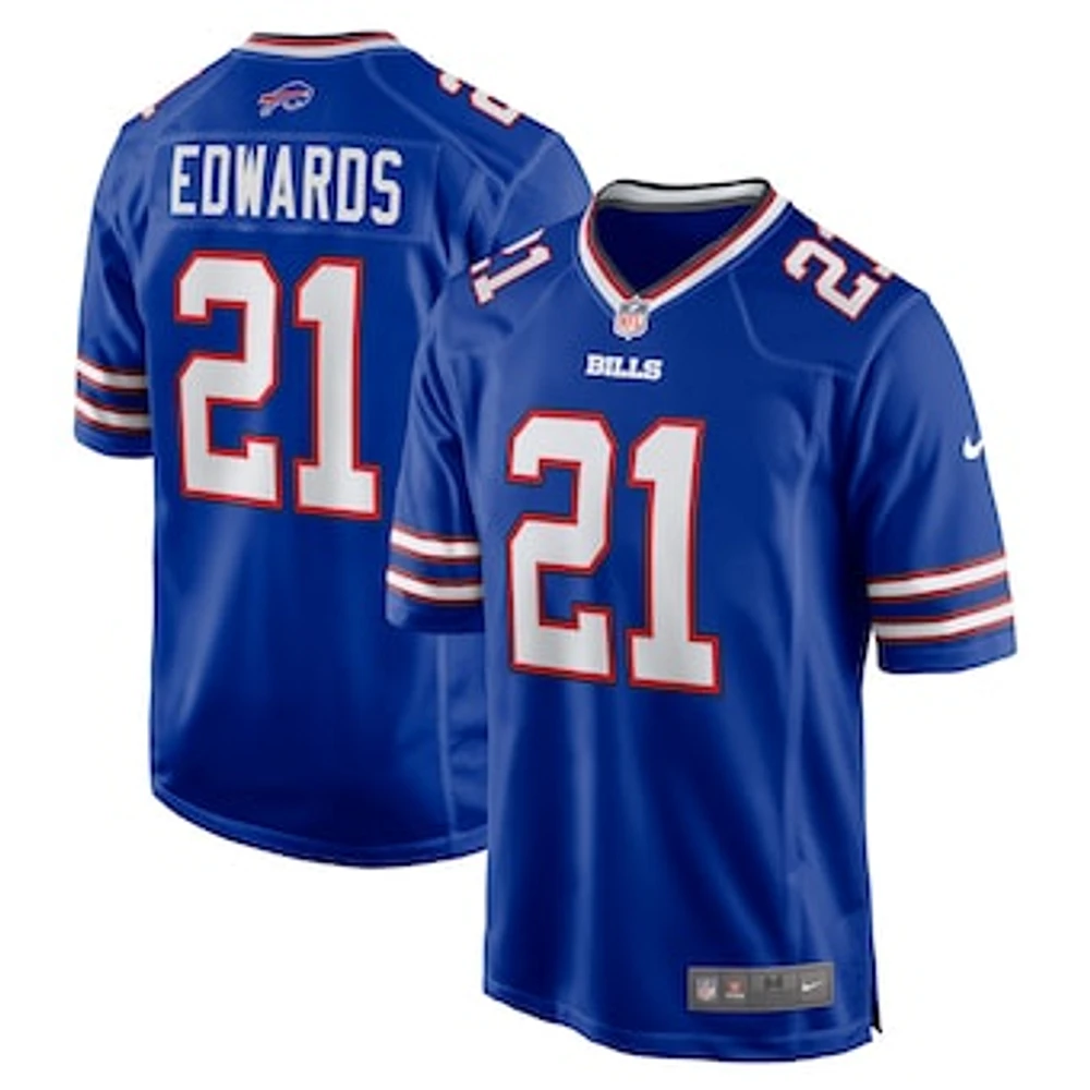 Men's Nike Mike Edwards  Royal Buffalo Bills  Game Jersey