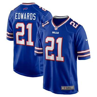 Men's Nike Mike Edwards  Royal Buffalo Bills  Game Jersey