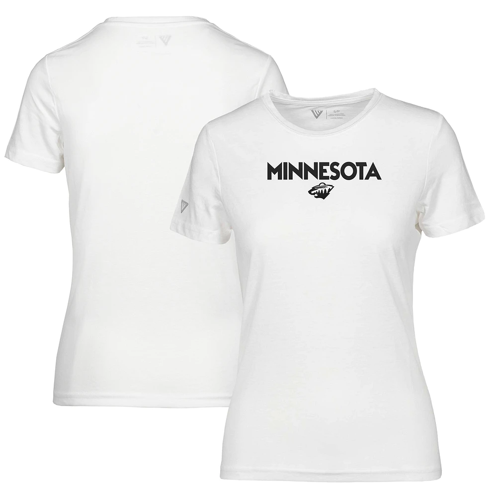 Women's Levelwear White Minnesota Wild Maddox City Capsule T-Shirt