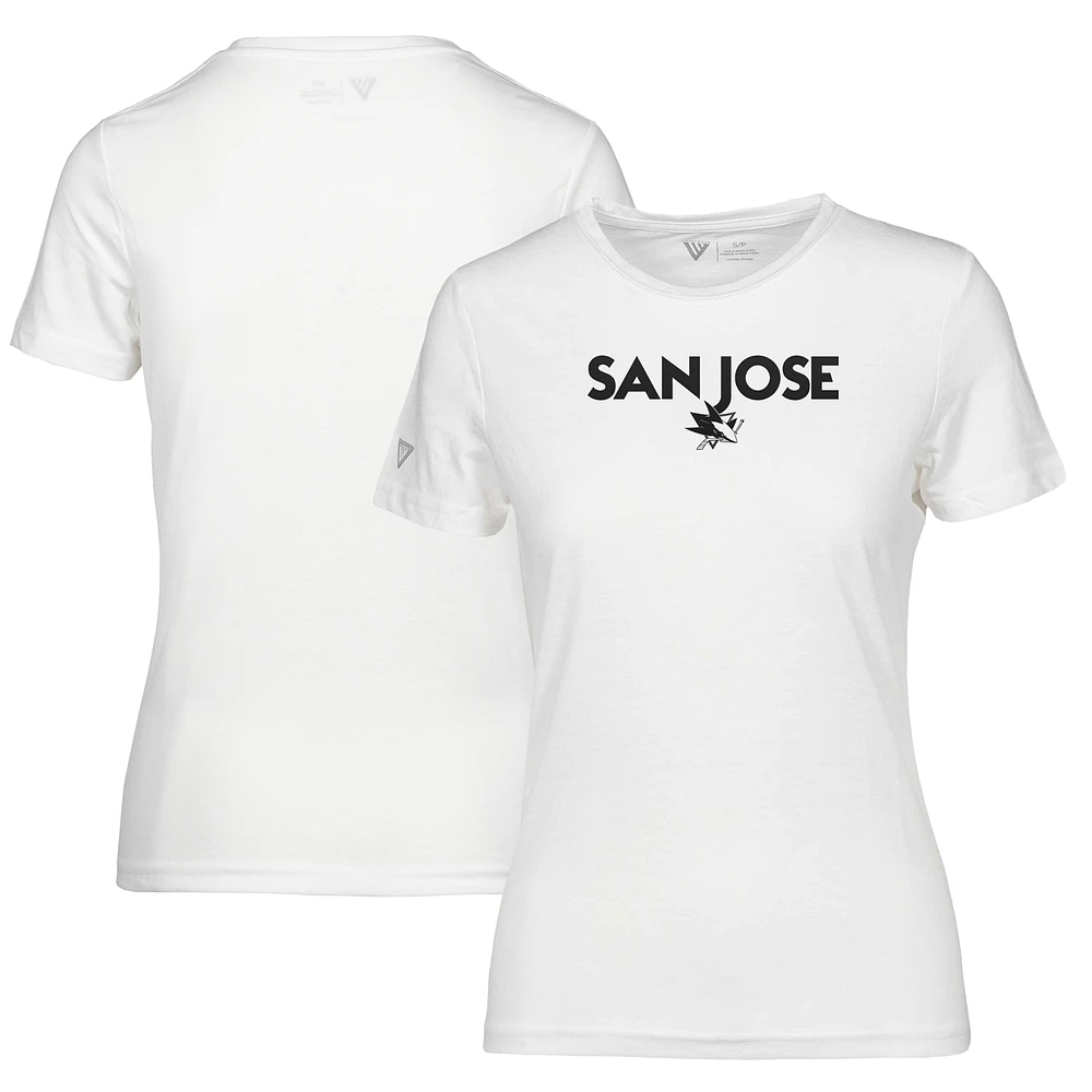 Women's Levelwear White San Jose Sharks Maddox City Capsule T-Shirt