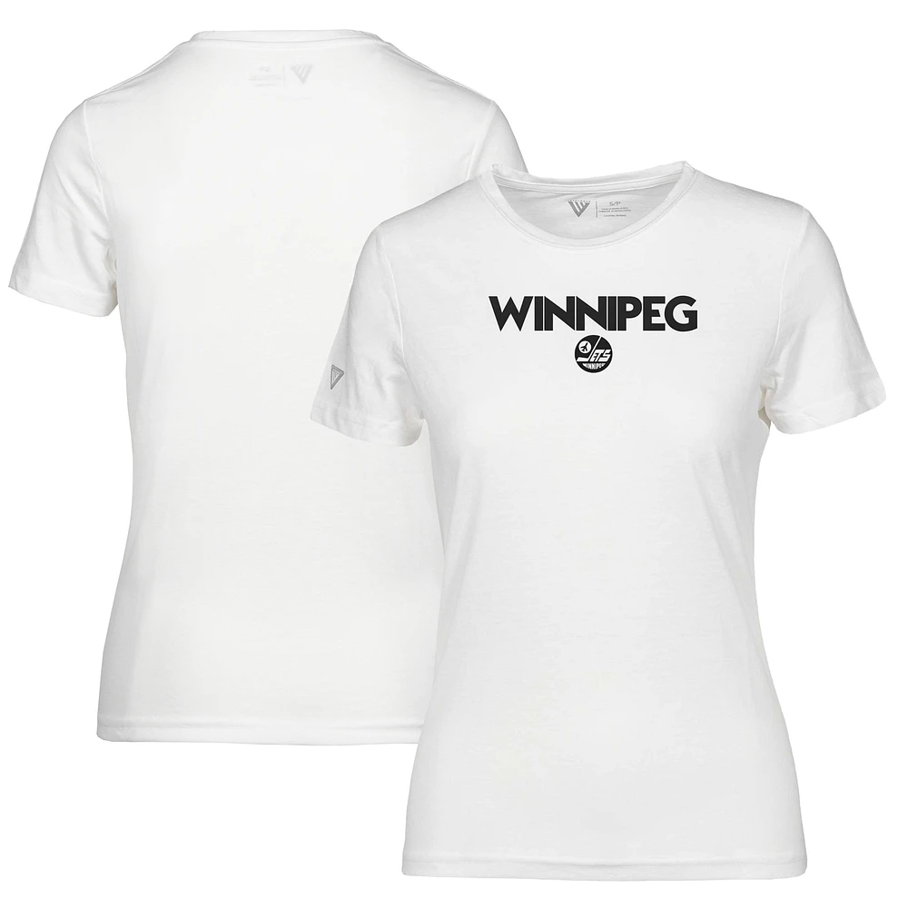 Women's Levelwear White Winnipeg Jets Maddox City Capsule T-Shirt