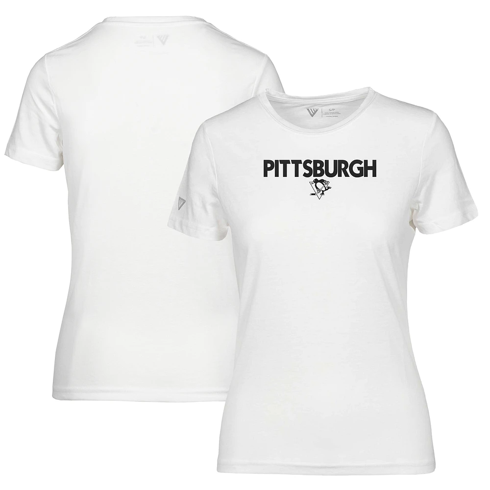 Women's Levelwear White Pittsburgh Penguins Maddox City Capsule T-Shirt