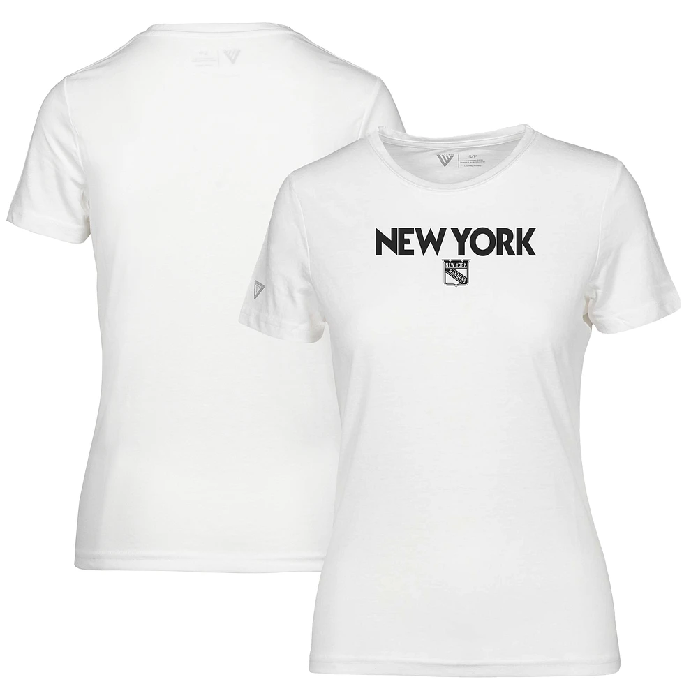 Women's Levelwear White New York Rangers Maddox City Capsule T-Shirt
