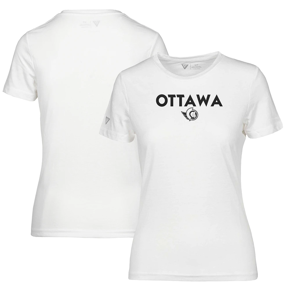 Women's Levelwear White Ottawa Senators Maddox City Capsule T-Shirt