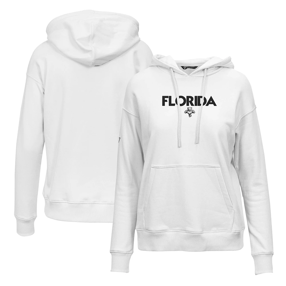 Women's Levelwear White Florida Panthers Adorn City Capsule Pullover Hoodie