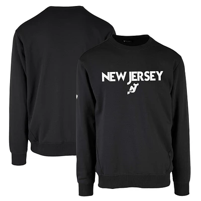 Men's Levelwear Black New Jersey Devils Zane City Capsule Pullover Sweatshirt