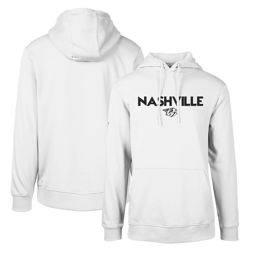 Men's Levelwear White Nashville Predators Podium City Capsule Pullover Hoodie