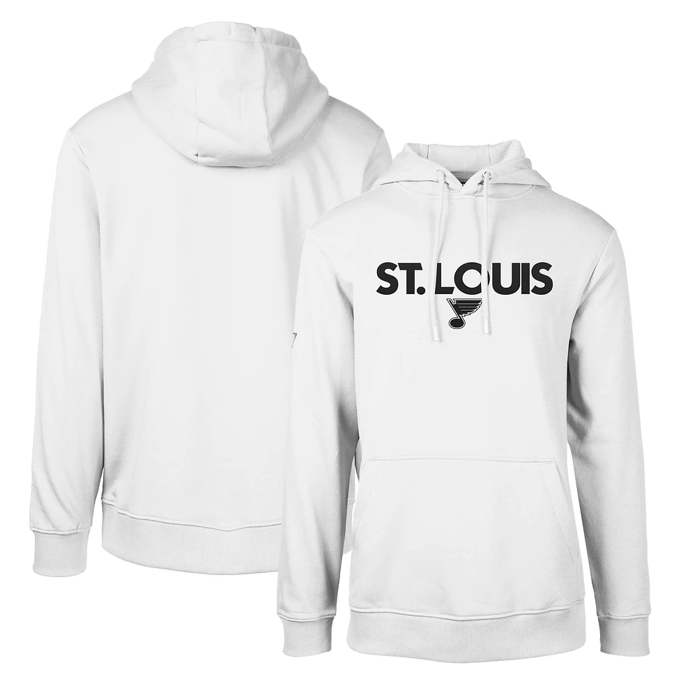 Men's Levelwear White St. Louis Blues Podium City Capsule Pullover Hoodie