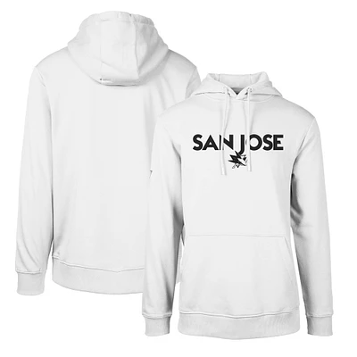 Men's Levelwear White San Jose Sharks Podium City Capsule Pullover Hoodie