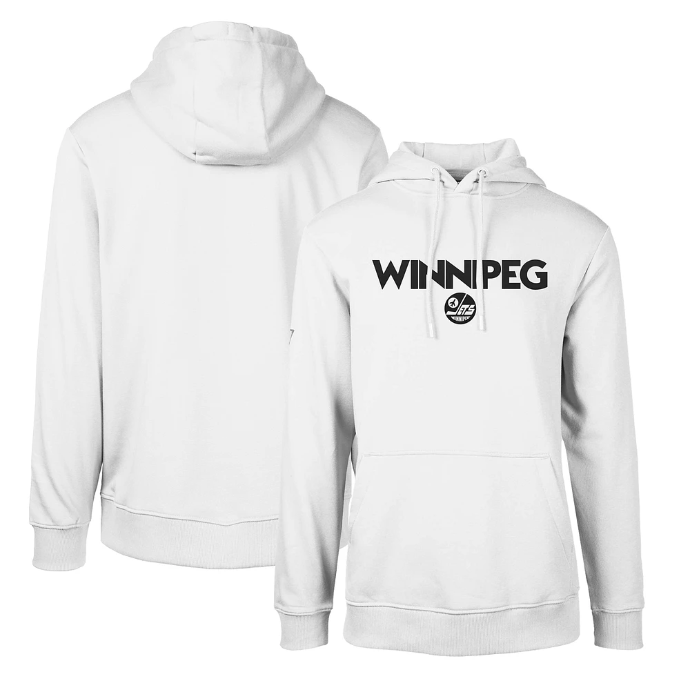 Men's Levelwear White Winnipeg Jets Podium City Capsule Pullover Hoodie
