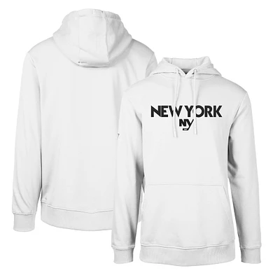 Men's Levelwear White New York Islanders Podium City Capsule Pullover Hoodie