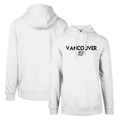 Men's Levelwear White Vancouver Canucks Podium City Capsule Pullover Hoodie