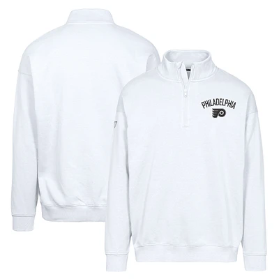 Men's Levelwear White Philadelphia Flyers Murray City Capsule Quarter-Zip Sweatshirt
