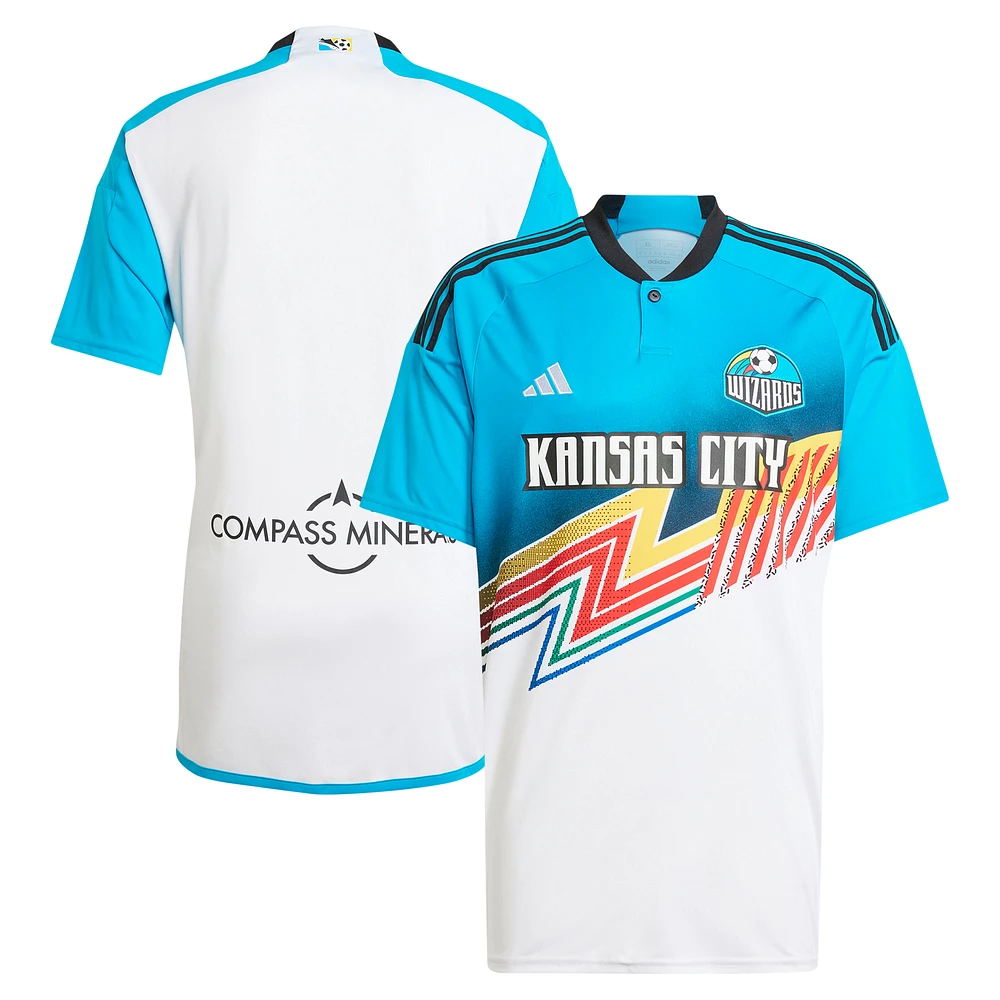 Men's adidas White Sporting Kansas City 2024 Archive Replica Jersey