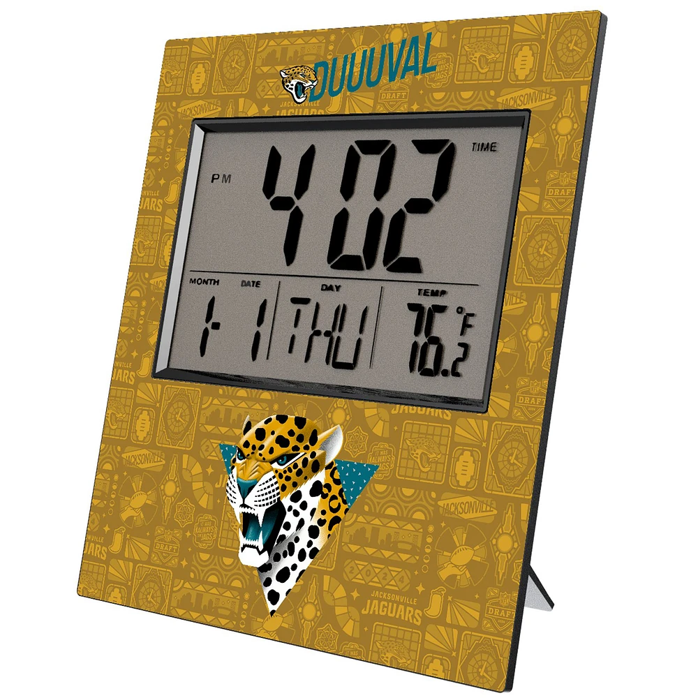Jacksonville Jaguars 2024 Illustrated Limited Edition Digital Desk/Wall Clock