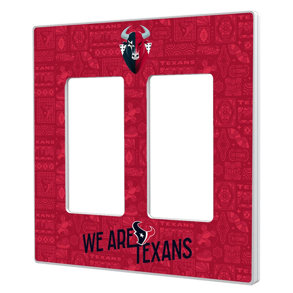Houston Texans 2024 Illustrated Limited Edition Double Rocker Light Switch Plate