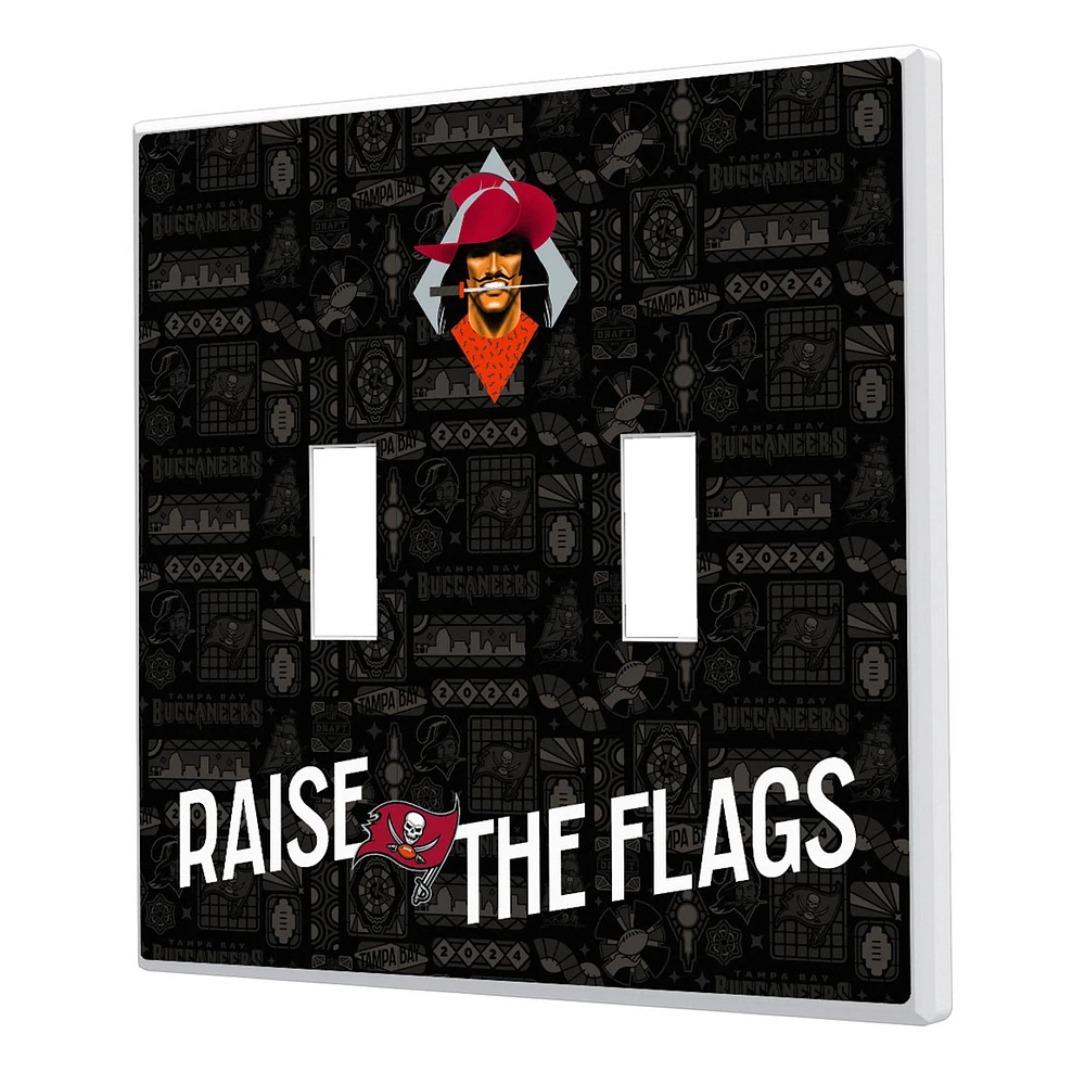 Tampa Bay Buccaneers 2024 Illustrated Limited Edition Double Toggle Light Switch Plate
