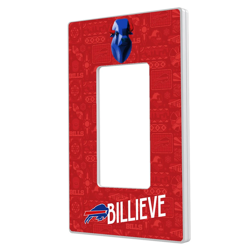 Buffalo Bills 2024 Illustrated Limited Edition Single Rocker Light Switch Plate