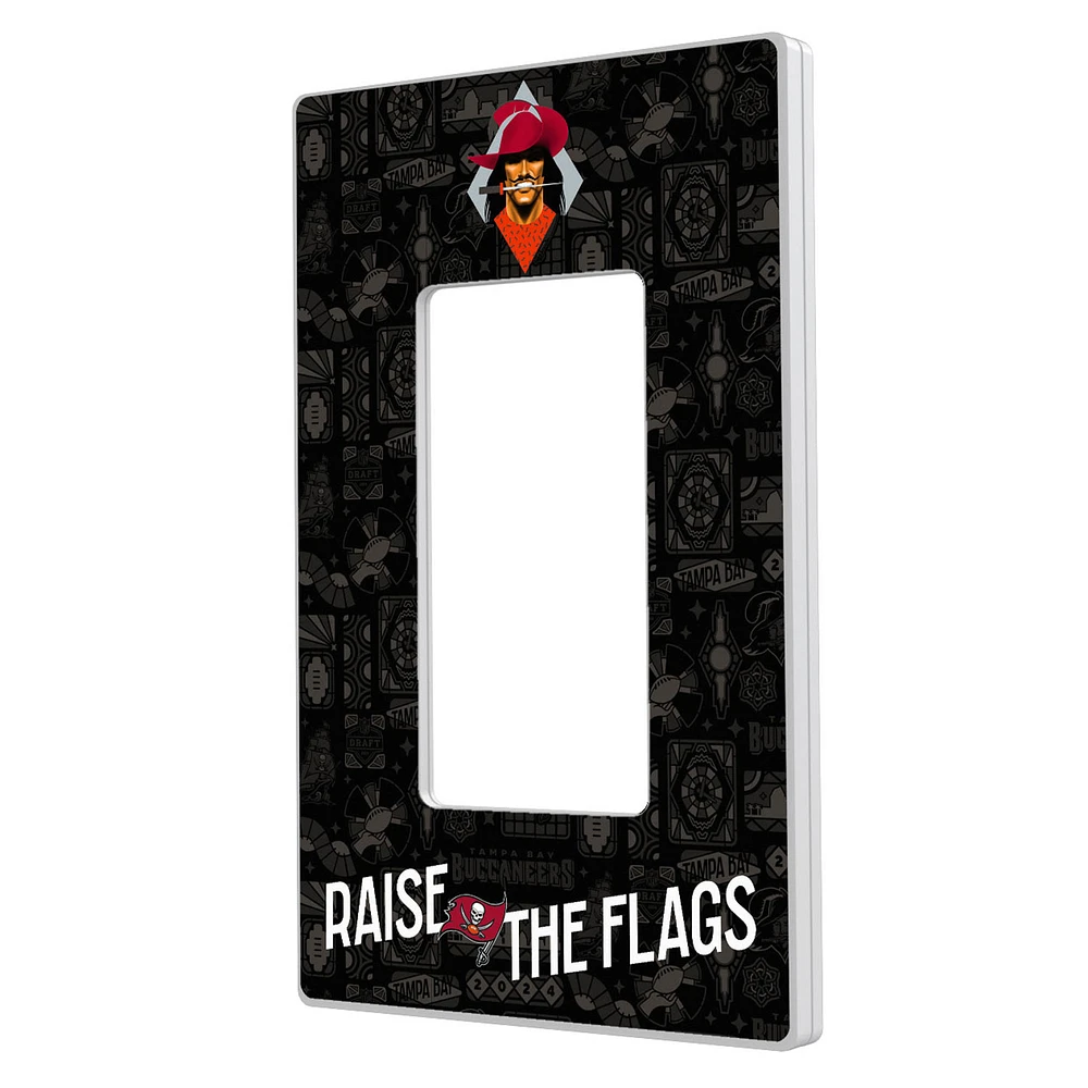 Tampa Bay Buccaneers 2024 Illustrated Limited Edition Single Rocker Light Switch Plate