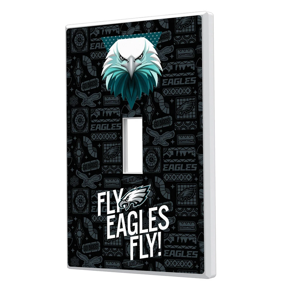 Philadelphia Eagles 2024 Illustrated Limited Edition Single Toggle Light Switch Plate
