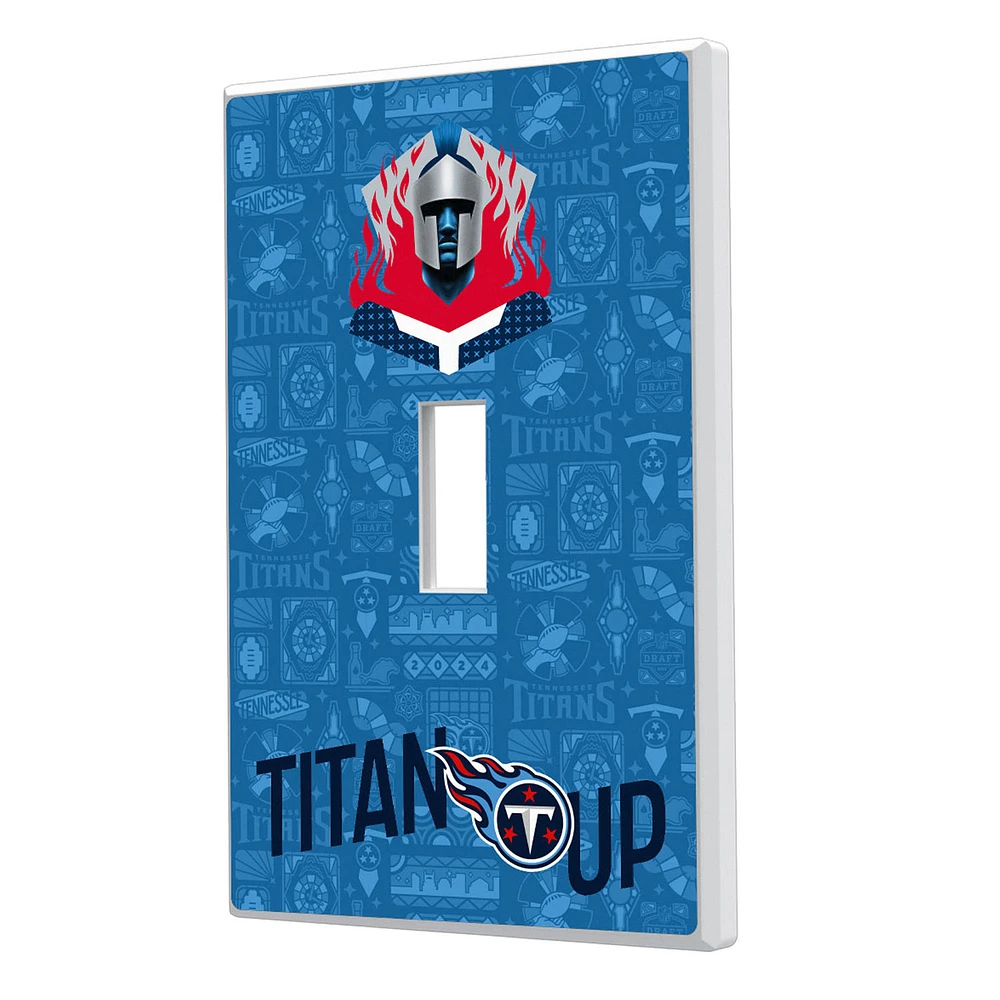 Tennessee Titans 2024 Illustrated Limited Edition Single Toggle Light Switch Plate