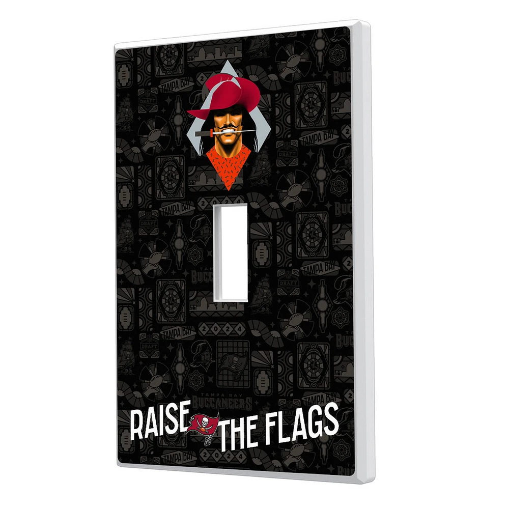 Tampa Bay Buccaneers 2024 Illustrated Limited Edition Single Toggle Light Switch Plate