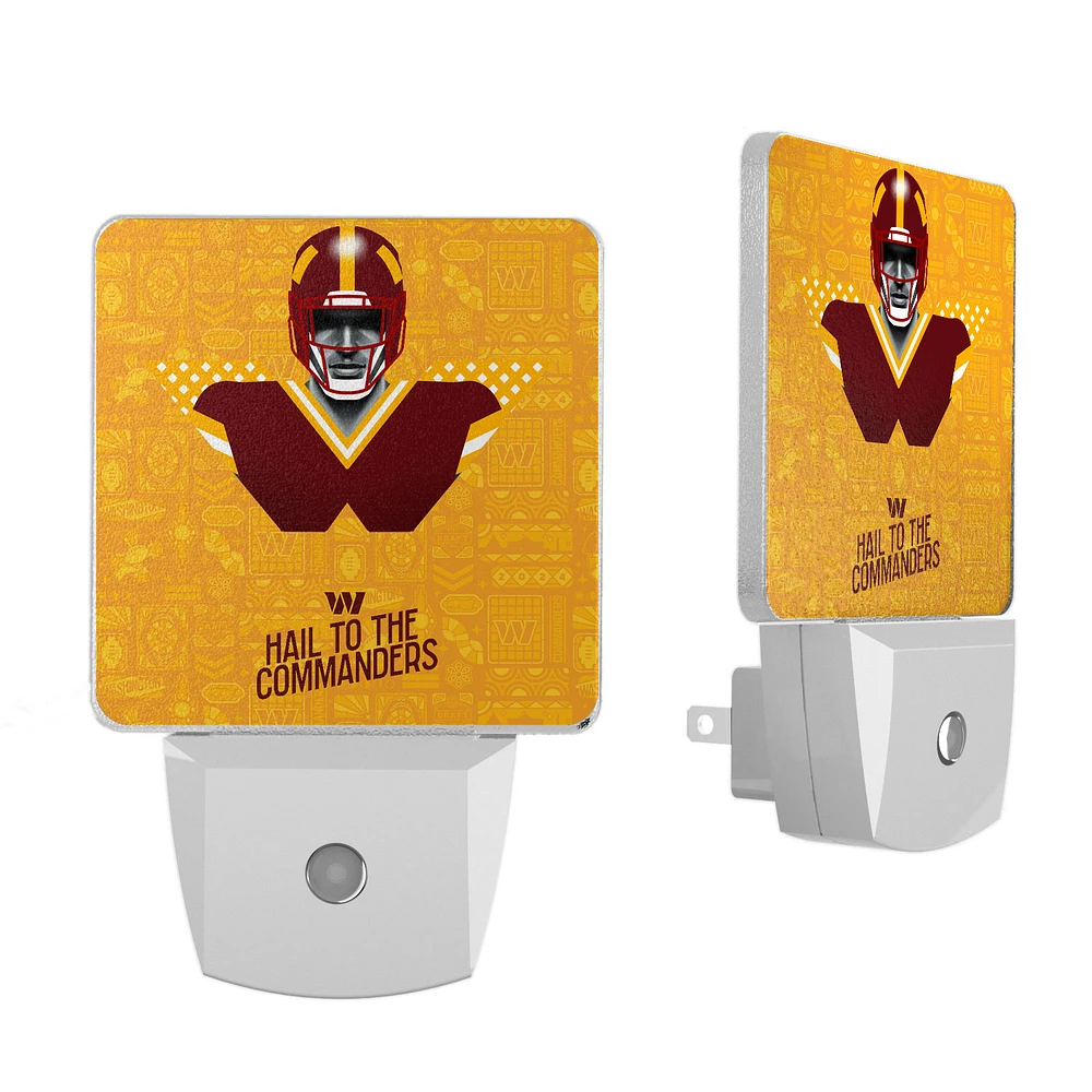 Washington Commanders 2024 Illustrated Limited Edition Nightlight Two-Pack
