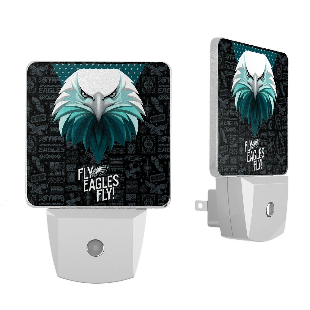 Philadelphia Eagles 2024 Illustrated Limited Edition Nightlight Two-Pack