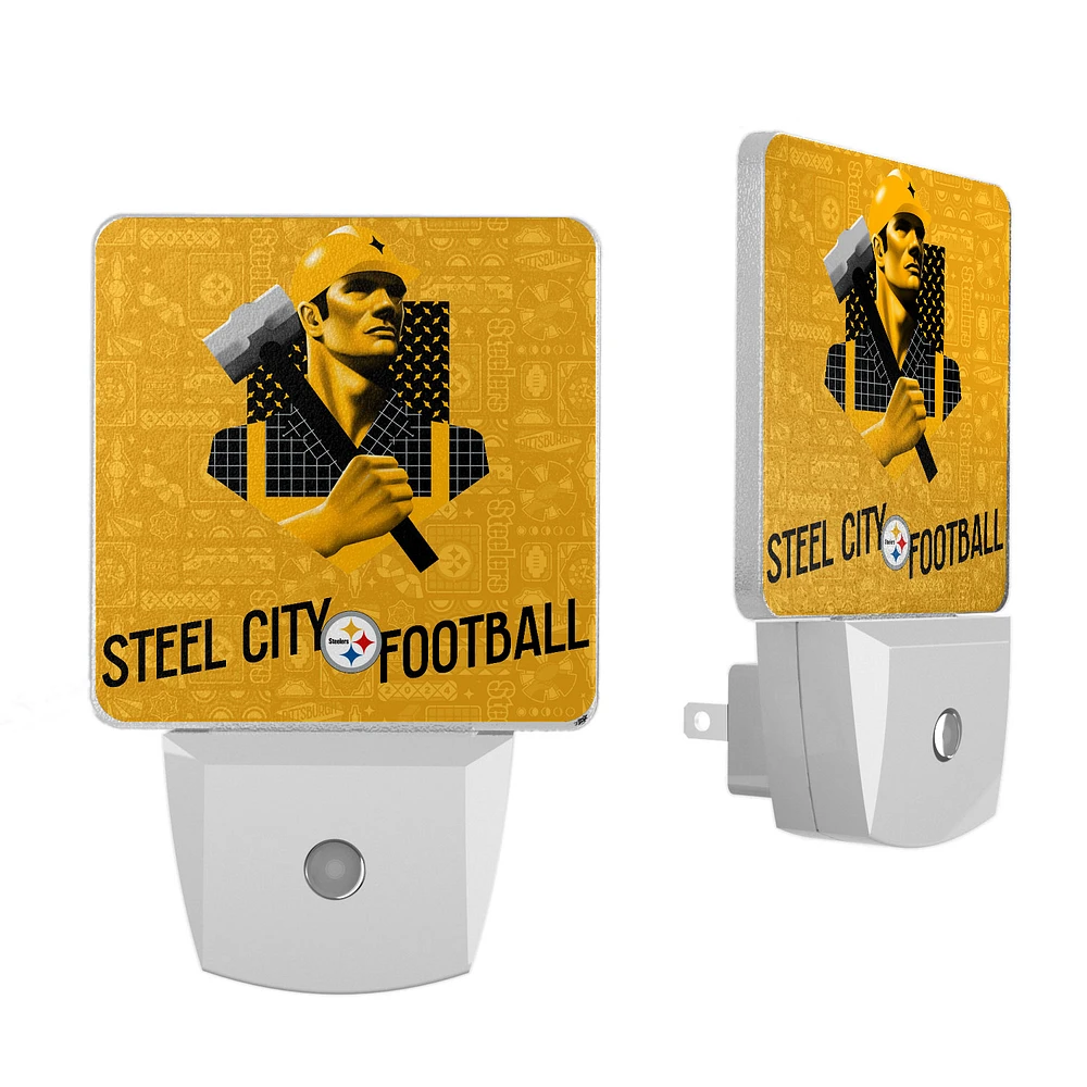 Pittsburgh Steelers 2024 Illustrated Limited Edition Nightlight Two-Pack