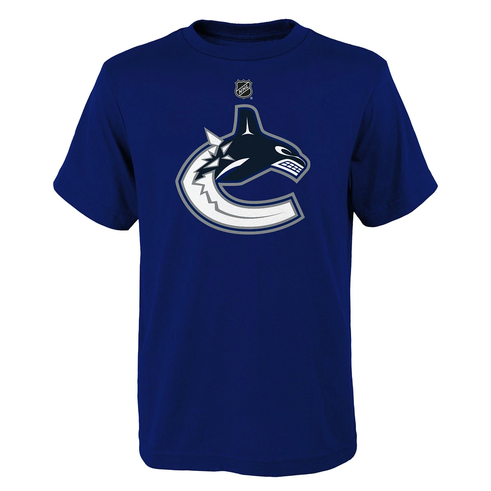 Youth Blue Vancouver Canucks Primary Logo T-Shirt