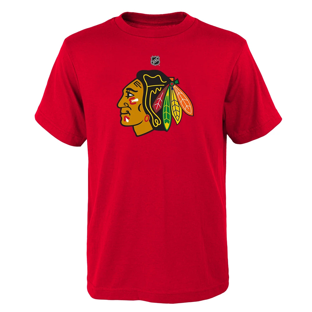 Youth Red Chicago Blackhawks Primary Logo T-Shirt