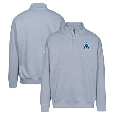 Men's Levelwear Gray Seattle Mariners Murray Core Logo Quarter-Zip Pullover Top