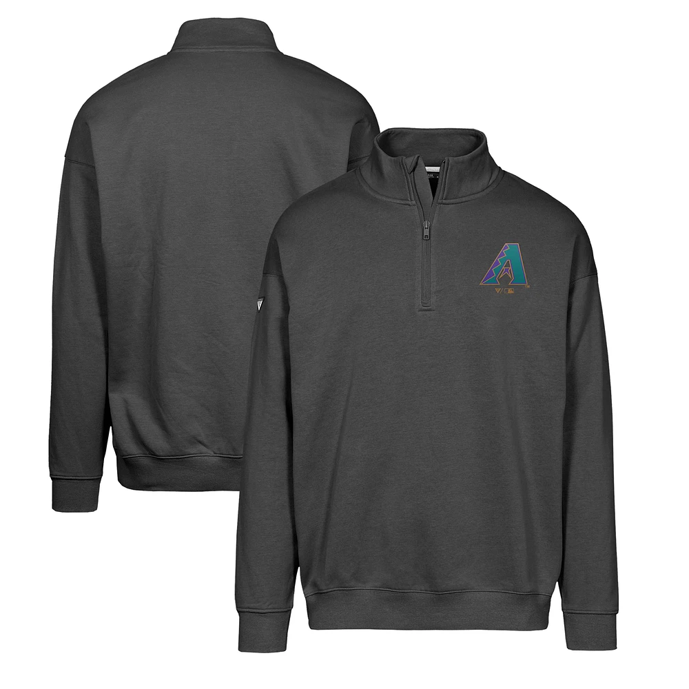 Men's Levelwear Black Arizona Diamondbacks Murray Core Logo Quarter-Zip Pullover Top