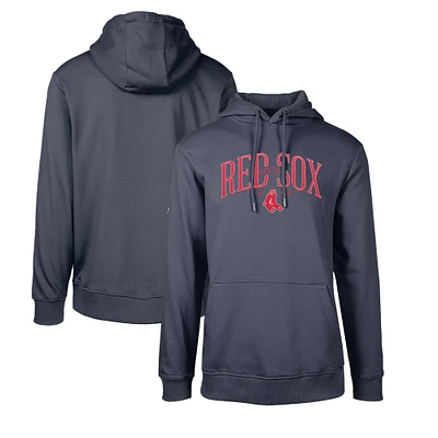Men's Levelwear Navy Boston Red Sox Cooperstown Collection Podium Retro Spellout Pullover Hoodie