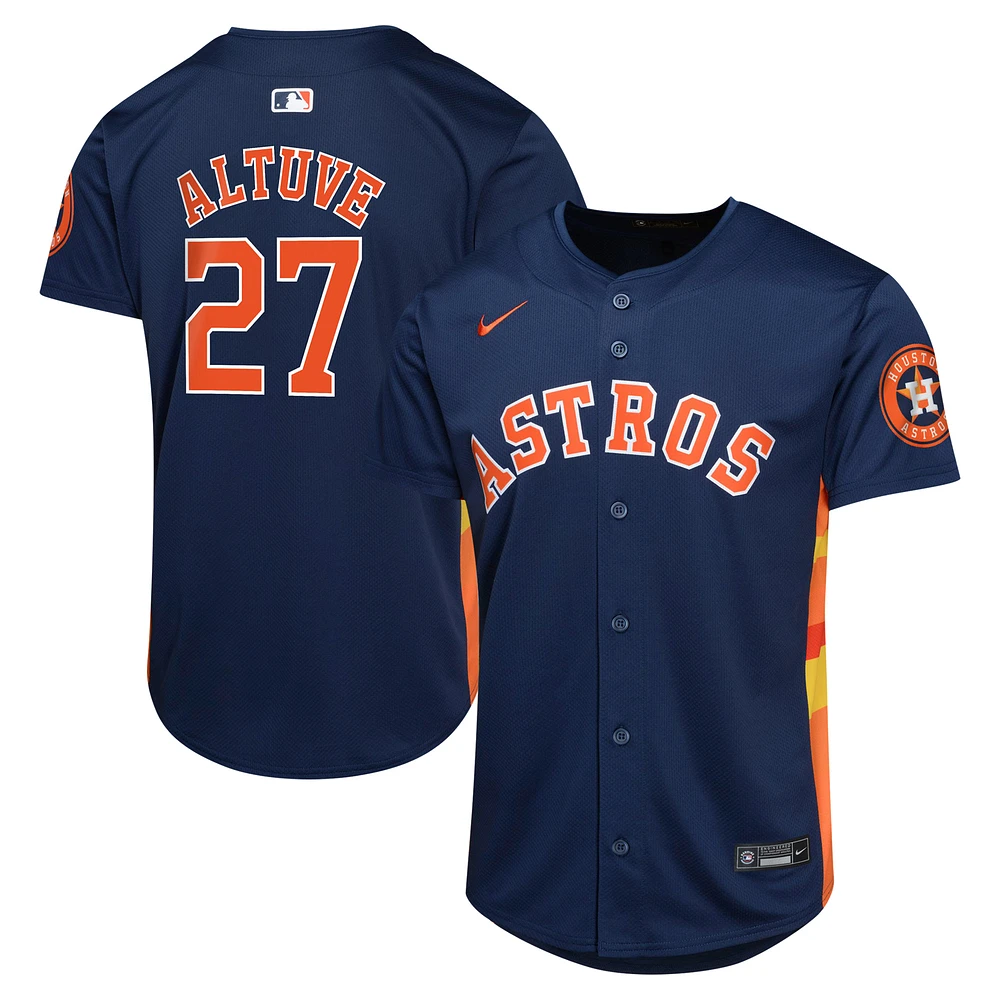 Youth Nike Jose Altuve Navy Houston Astros Alternate Limited Player Jersey