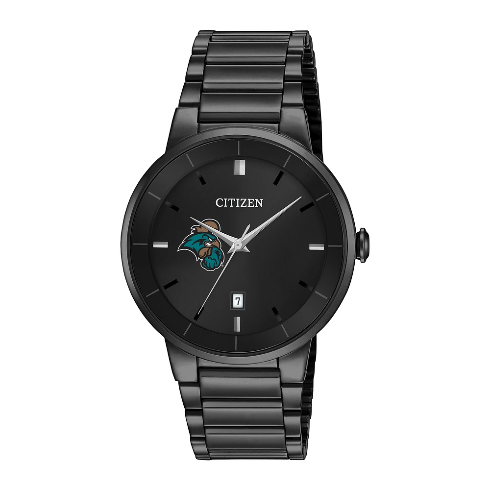 Men's Citizen Watch Coastal Carolina Chanticleers Black Dial Stainless Steel Watch