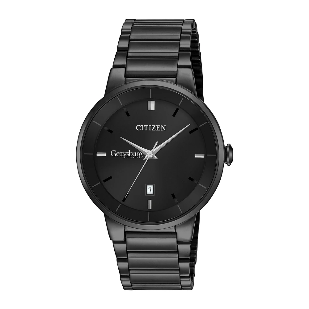 Men's Citizen Watch Gettysburg Bullets Black Dial Stainless Steel Watch