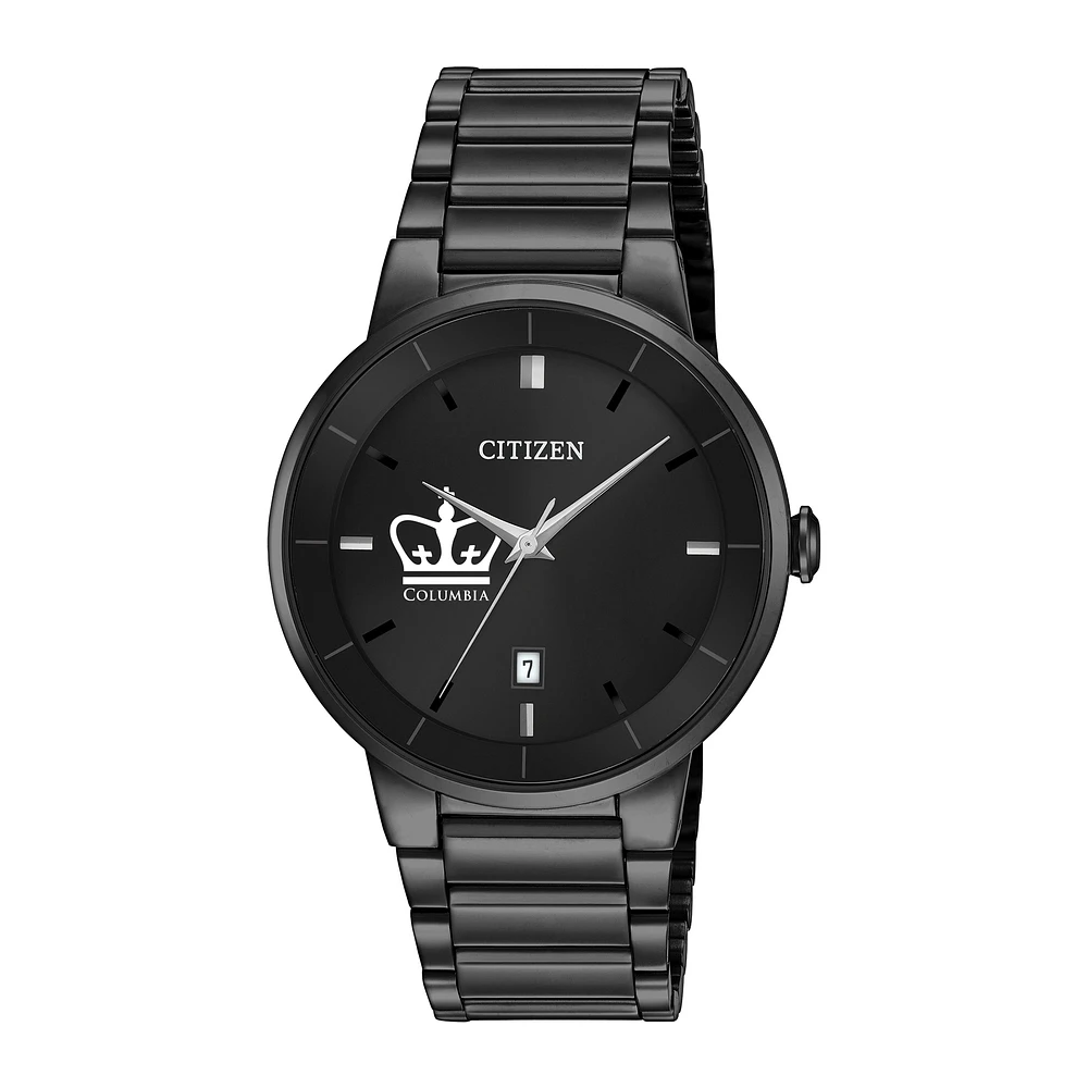 Men's Citizen Watch Columbia University Black Dial Stainless Steel Watch