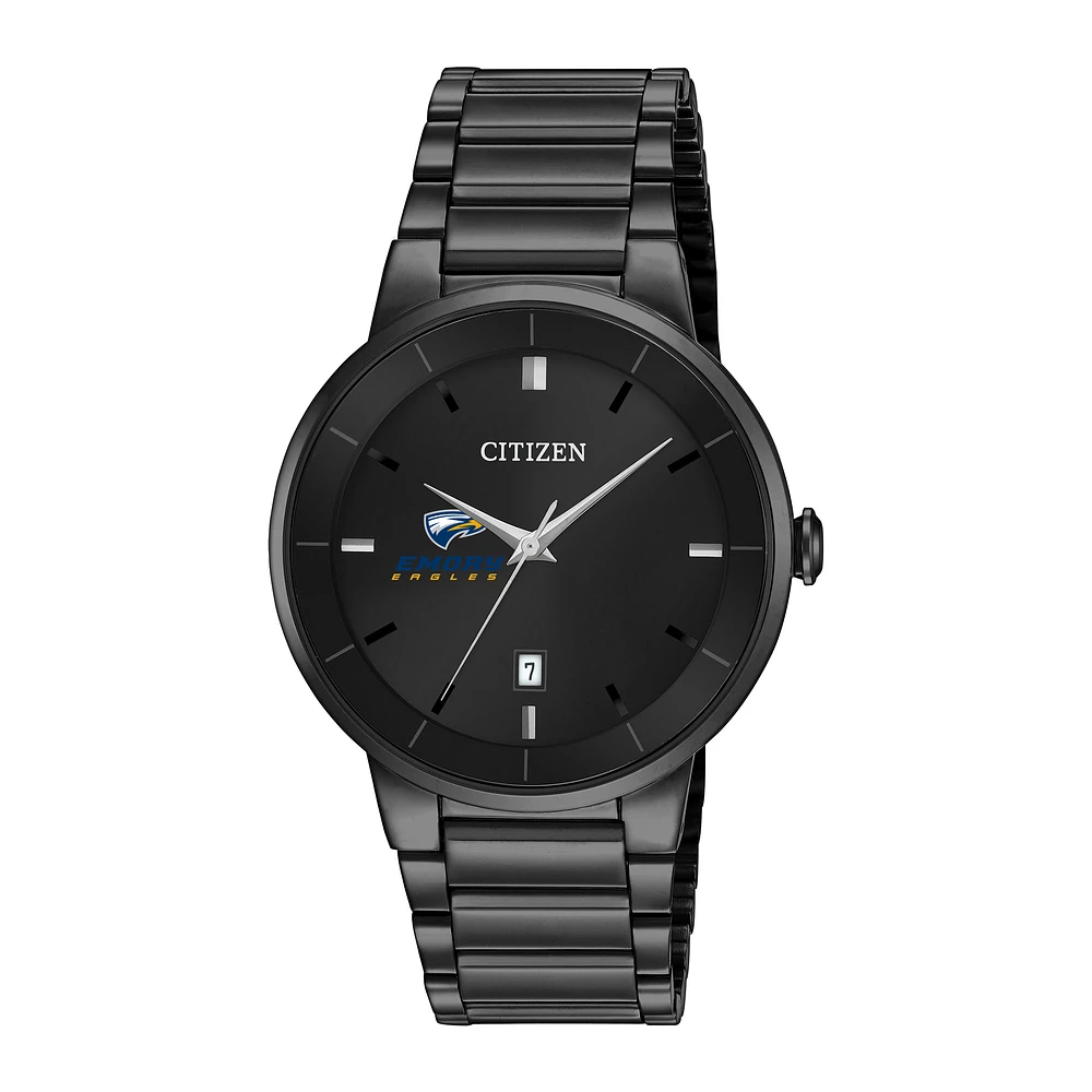 Men's Citizen Watch Emory Eagles Black Dial Stainless Steel Watch