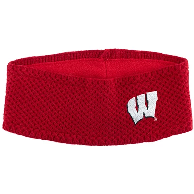 ZooZatz Red Wisconsin Badgers Fashion Knit Headband