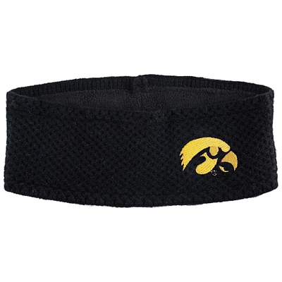 ZooZatz Black Iowa Hawkeyes Fashion Knit Headband